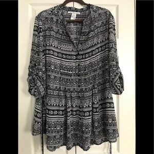 Plus size American Rag chiffon a-line tunic